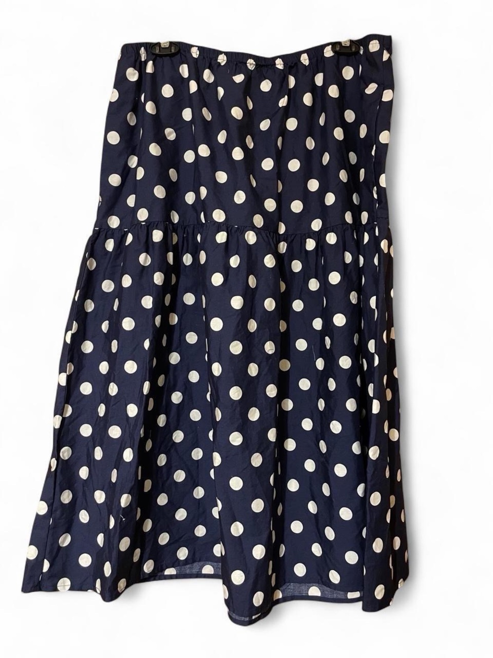 a new day Navy Skirt with White Polka Dots